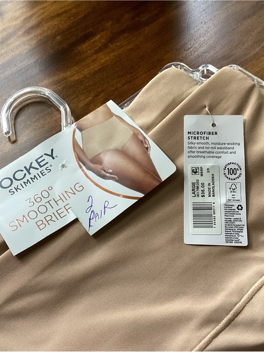 Jockey Skimmies 360° Smoothing Brief - Nude set of 2 Size L